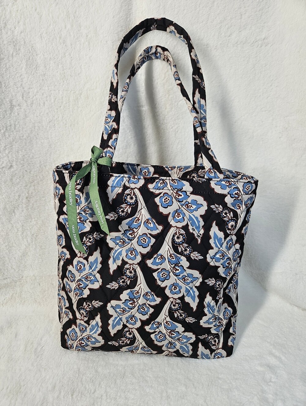 NWOT Vera Bradley Tote Bag In Calyx & Quill Black